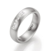 TENO Stainless Steel Diamond Band - FINAL SALE